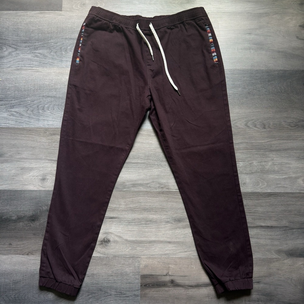 Wowie Rambler Jogger Pant Mens XL Stretch South Western Aztec Pocket Accent